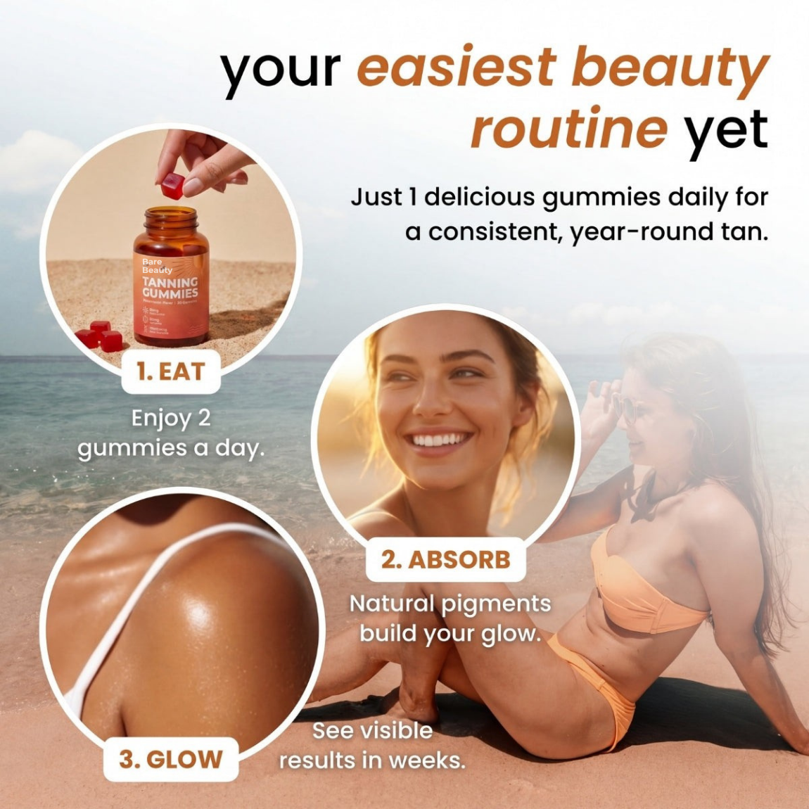 Bare Beauty™ Tanning Gummies
