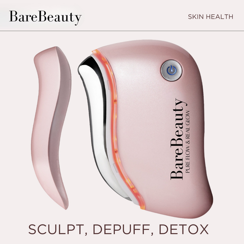 Bare Beauty™ Heated LED Gua Sha: Sculpt, Lift, Glow